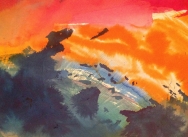 Peinture gestuelle sur la voie du Sentir Peinture gestuelle sur la voie du Sentir