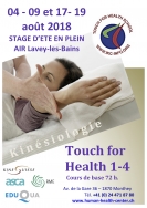 Touch for Health 1 à 4 stage d'été intensif Touch for Health 1 à 4 stage d'été intensif