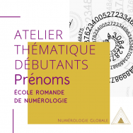 Atelier thématique débutants : Les Prénoms Atelier thématique débutants : Les Prénoms